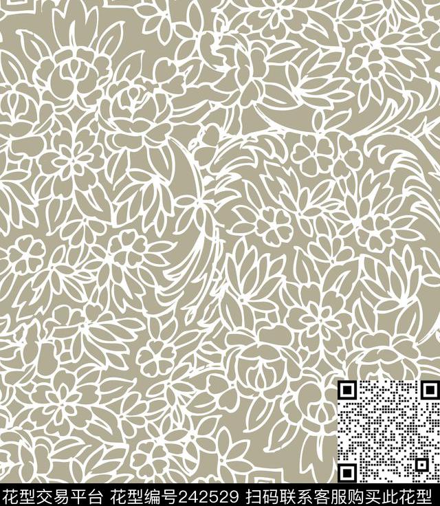 传统印花华亿平台下载（图片编号: 242529） - 瓦栏（Walan）