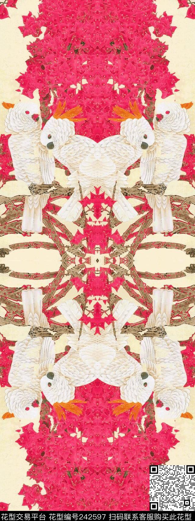 休闲怀旧水彩数码印花华亿平台下载（图片编号: 242597） - 瓦栏（Walan）