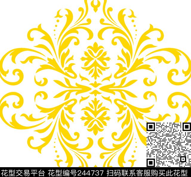 传统印花华亿平台下载（图片编号: 244737） - 瓦栏（Walan）