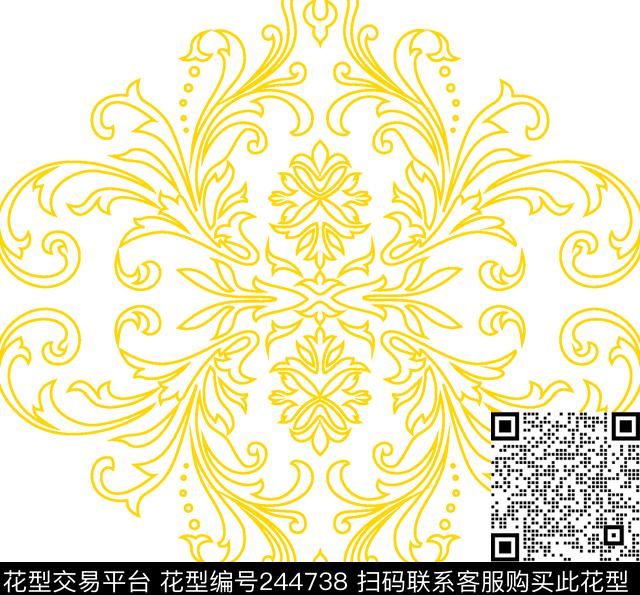 传统印花华亿平台下载（图片编号: 244738） - 瓦栏（Walan）