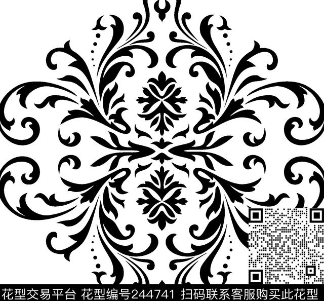 传统印花华亿平台下载（图片编号: 244741） - 瓦栏（Walan）