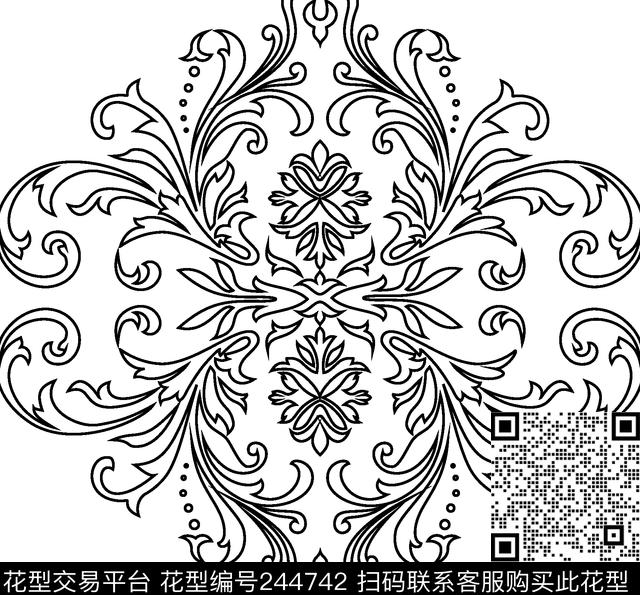 传统印花华亿平台下载（图片编号: 244742） - 瓦栏（Walan）