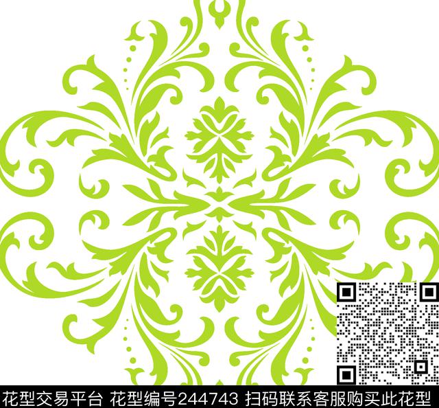 传统印花华亿平台下载（图片编号: 244743） - 瓦栏（Walan）