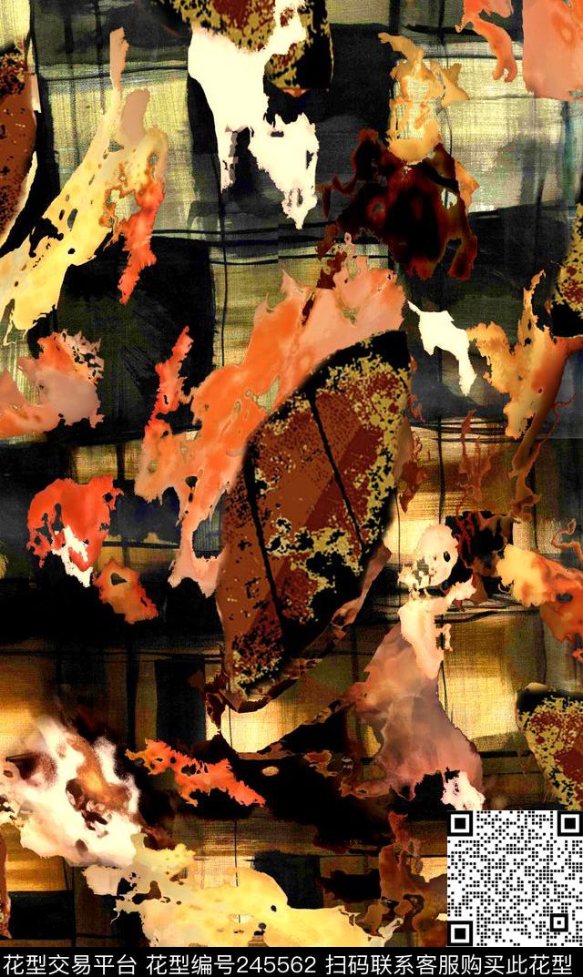 数码炫彩几何纹理抽象数码印花华亿平台下载（图片编号: 245562） - 瓦栏（Walan）