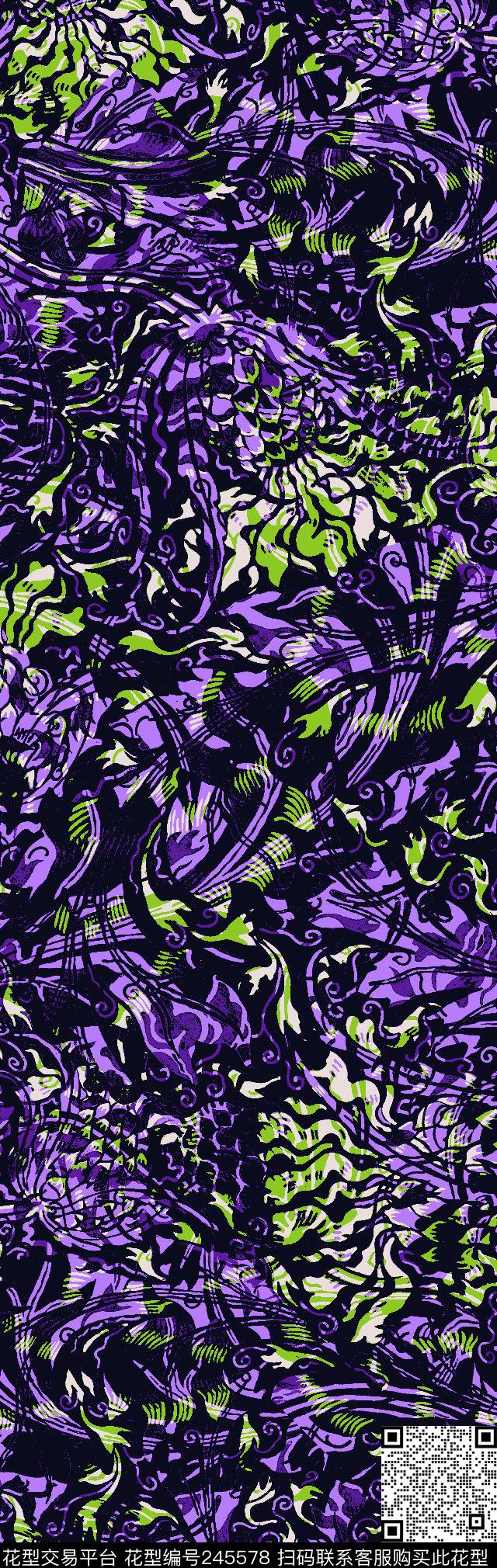 传统印花华亿平台下载（图片编号: 245578） - 瓦栏（Walan）