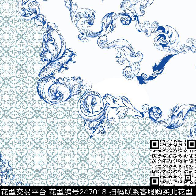 传统印花华亿平台下载（图片编号: 247018） - 瓦栏（Walan）