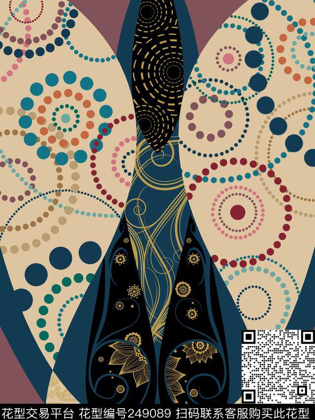 传统印花华亿平台下载（图片编号: 249089） - 瓦栏（Walan）