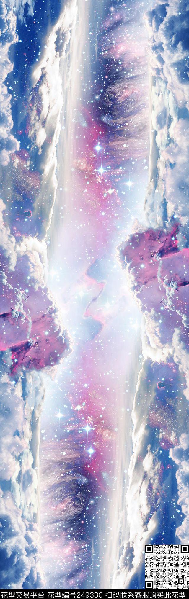 神秘变幻星空太空云海印花长巾休闲怀旧数码印花华亿平台下载（图片编号: 249330） - 瓦栏（Walan）