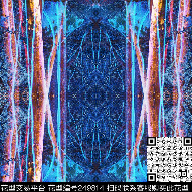 休闲抽象怀旧数码印花华亿平台下载（图片编号: 249814） - 瓦栏（Walan）