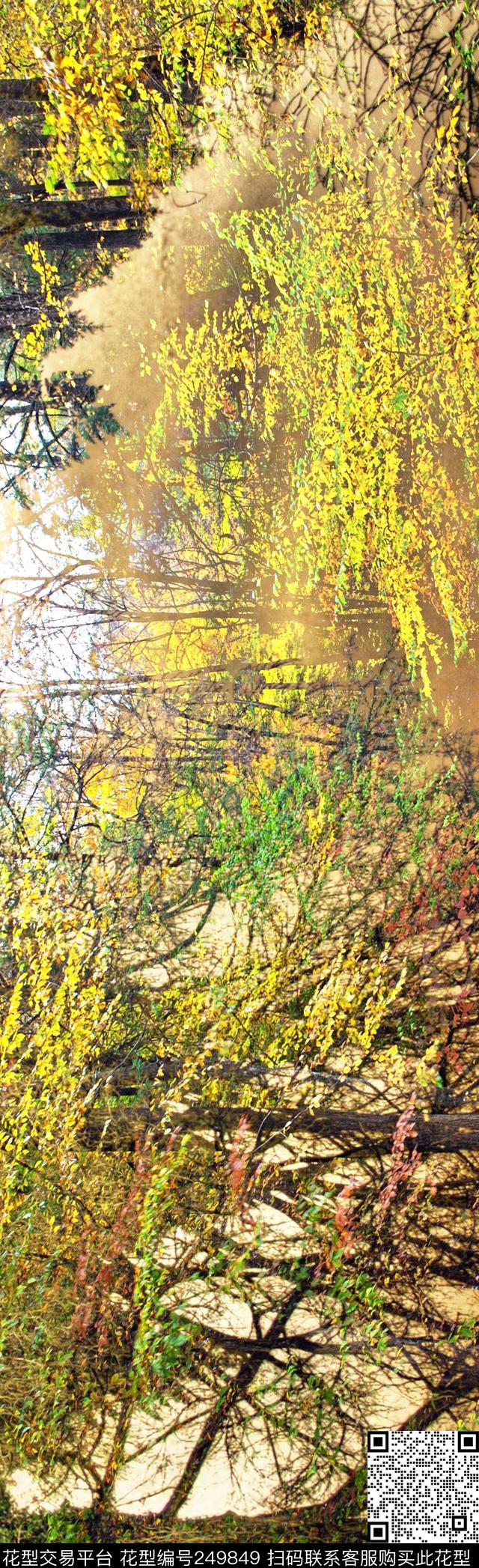 树林丛林风景数码印花华亿平台下载（图片编号: 249849） - 瓦栏（Walan）