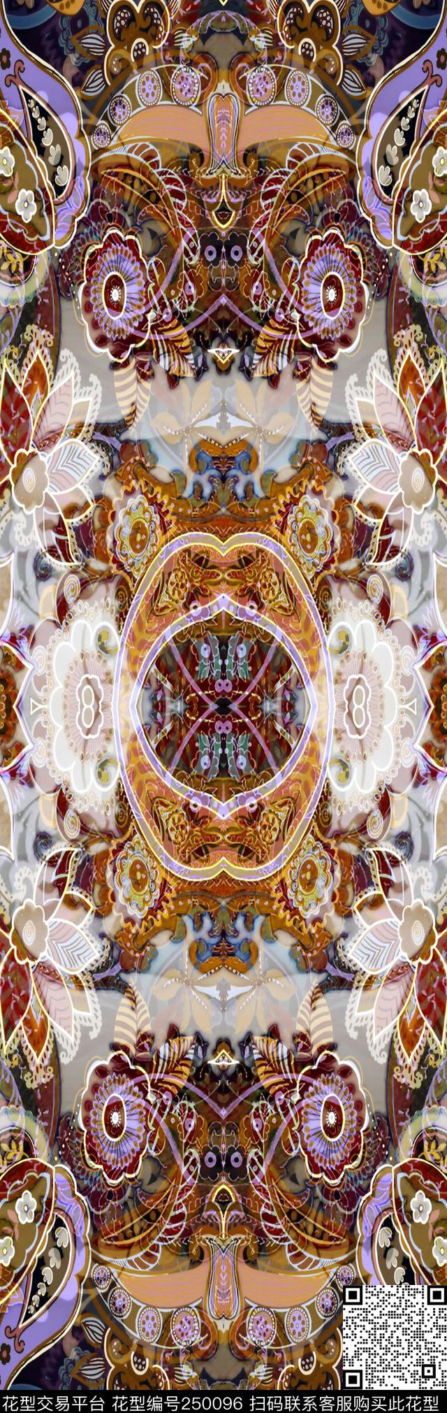 民族风部落民俗数码印花华亿平台下载（图片编号: 250096） - 瓦栏（Walan）