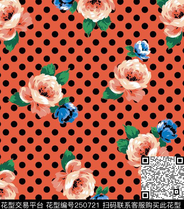 花卉传统印花华亿平台下载（图片编号: 250721） - 瓦栏（Walan）