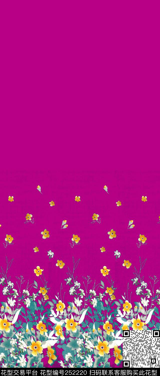 花卉传统印花华亿平台下载（图片编号: 252220） - 瓦栏（Walan）