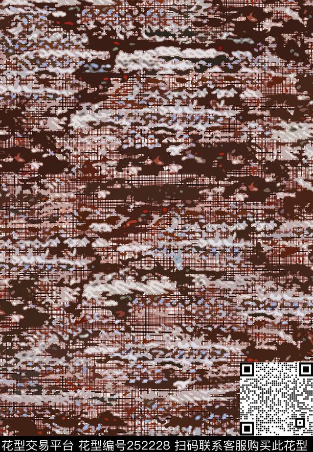 数码几何抽象数码印花华亿平台下载（图片编号: 252228） - 瓦栏（Walan）