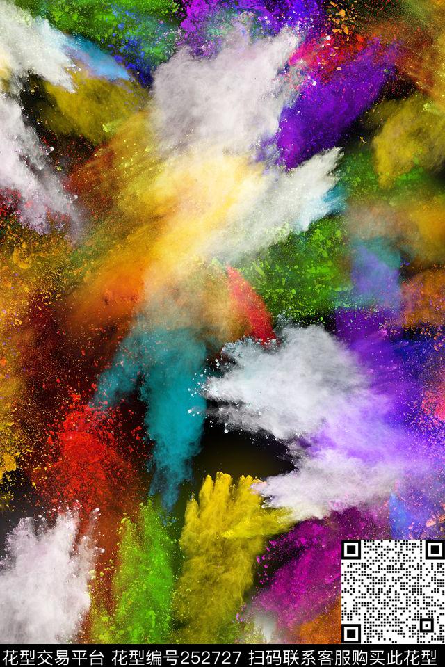 肌理粉尘炫彩粉末烟雾抽象数码印花华亿平台下载（图片编号: 252727） - 瓦栏（Walan）