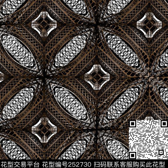 抽象几何传统华亿平台老年装老人四方连续前卫几何数码印花华亿平台下载（图片编号: 252730） - 瓦栏（Walan）