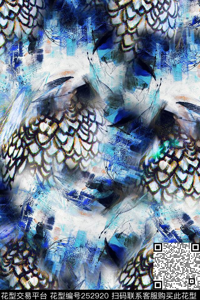 抽象肌理数码感悟抽象数码印花华亿平台下载（图片编号: 252920） - 瓦栏（Walan）