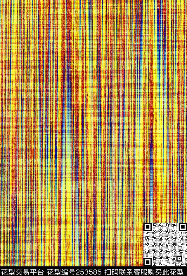 几何线条格子数码印花华亿平台下载（图片编号: 253585） - 瓦栏（Walan）