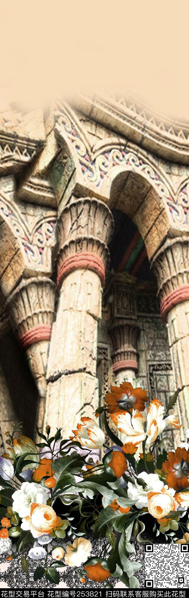 定位风景石头石柱建筑民族宗教大牌风民族风数码印花华亿平台下载（图片编号: 253821） - 瓦栏（Walan）