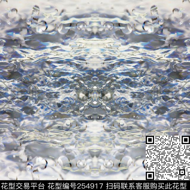 写实水滴水波纹对称方巾休闲怀旧数码印花华亿平台下载（图片编号: 254917） - 瓦栏（Walan）