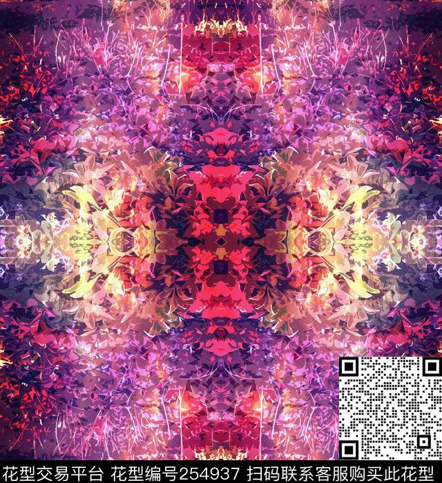 镜像对称光感数码印花华亿平台下载（图片编号: 254937） - 瓦栏（Walan）