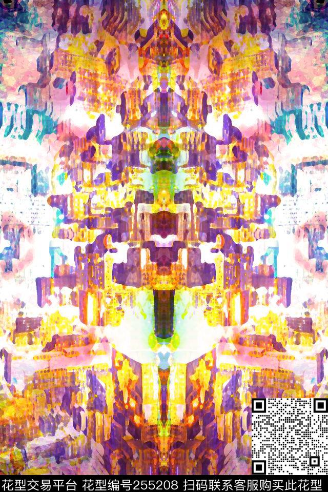 镜像对称光感数码印花华亿平台下载（图片编号: 255208） - 瓦栏（Walan）