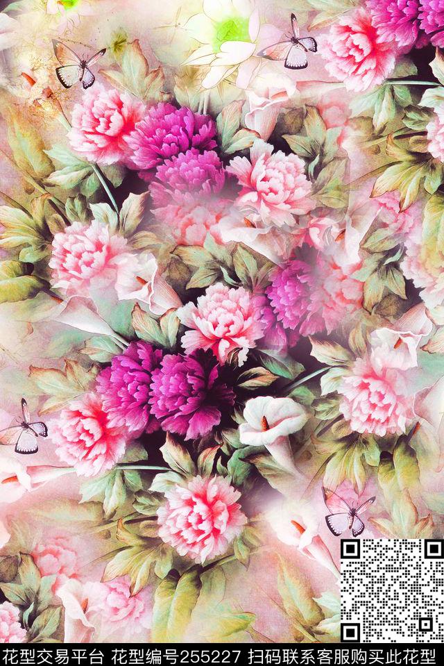 镜像对称光感数码印花华亿平台下载（图片编号: 255227） - 瓦栏（Walan）