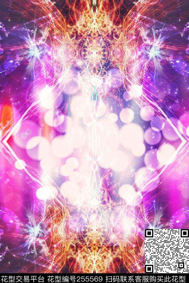 镜像对称光感数码印花华亿平台下载（图片编号: 255569） - 瓦栏（Walan）