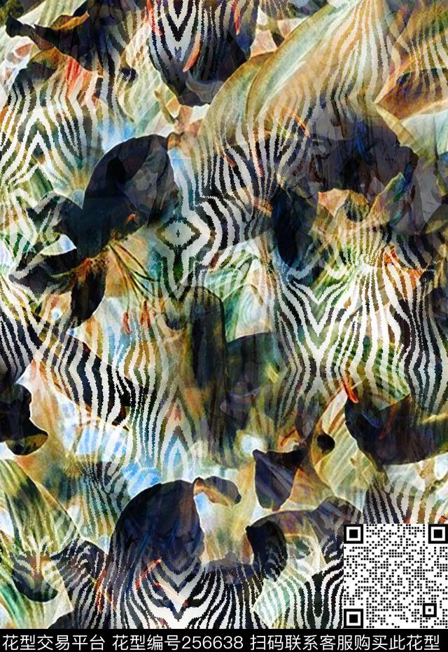 动物纹斑马纹动物纹数码印花华亿平台下载（图片编号: 256638） - 瓦栏（Walan）