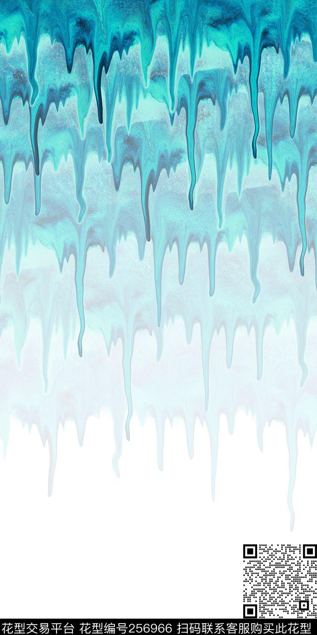 定位水彩滴状水滴过度时尚定位数码印花华亿平台下载（图片编号: 256966） - 瓦栏（Walan）