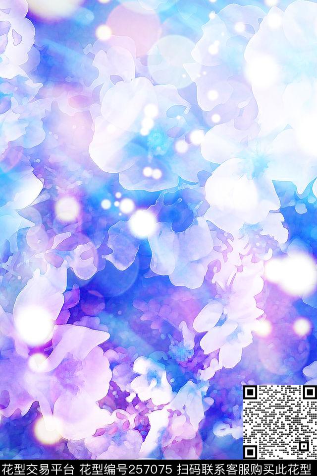 花卉神秘梦幻童话璀璨闪烁数码印花华亿平台下载（图片编号: 257075） - 瓦栏（Walan）