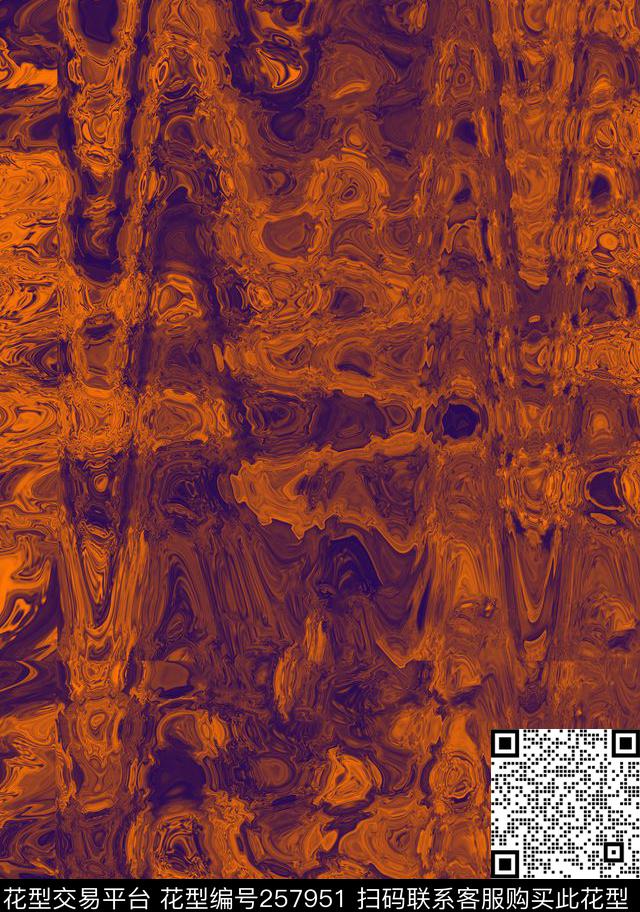 复古抽象几何数码印花华亿平台下载（图片编号: 257951） - 瓦栏（Walan）