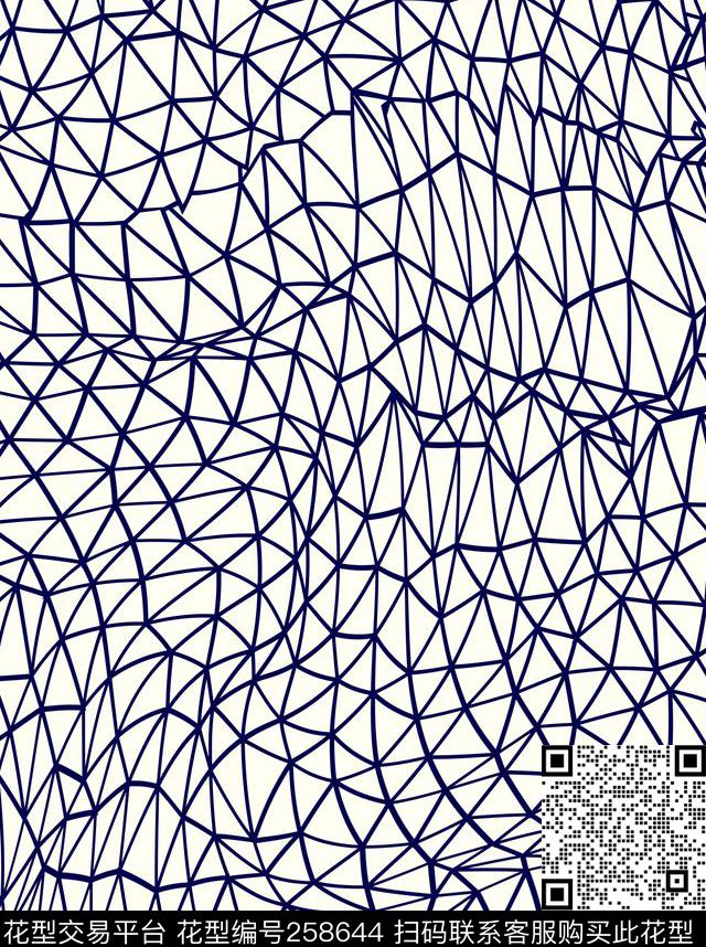G-几何印象/Geometry传统印花华亿平台下载（图片编号: 258644） - 瓦栏（Walan）