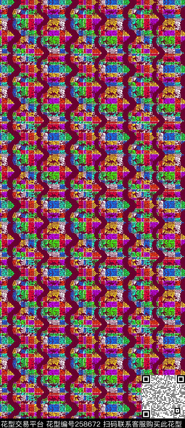 传统印花华亿平台下载（图片编号: 258672） - 瓦栏（Walan）