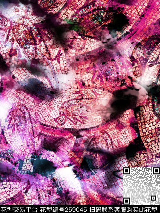 民族风数码印花华亿平台下载（图片编号: 259045） - 瓦栏（Walan）