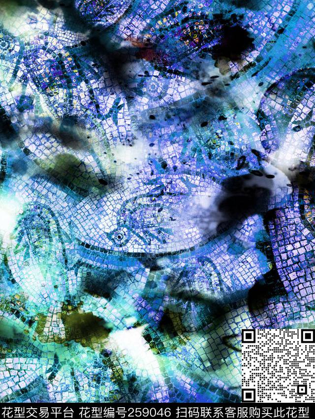 民族风数码印花华亿平台下载（图片编号: 259046） - 瓦栏（Walan）