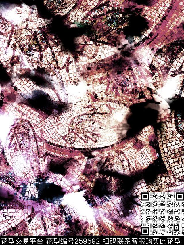 民族风数码印花华亿平台下载（图片编号: 259592） - 瓦栏（Walan）