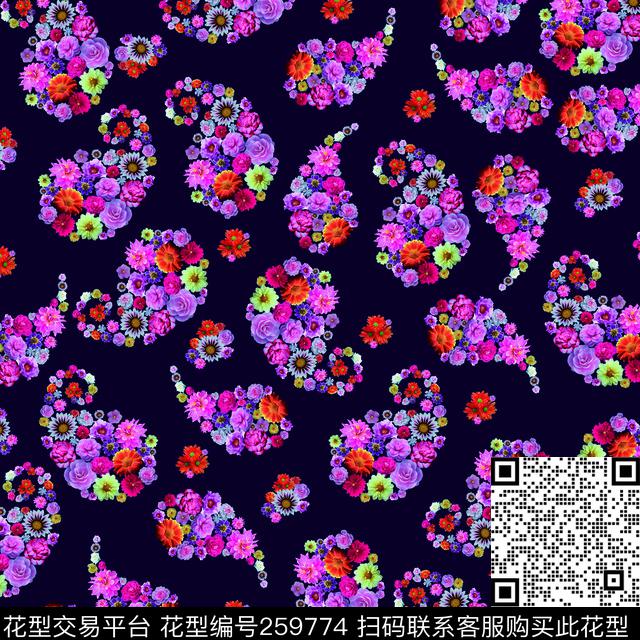 ♥红桃A〖花鸟天堂〗数码印花华亿平台下载（图片编号: 259774） - 瓦栏（Walan）