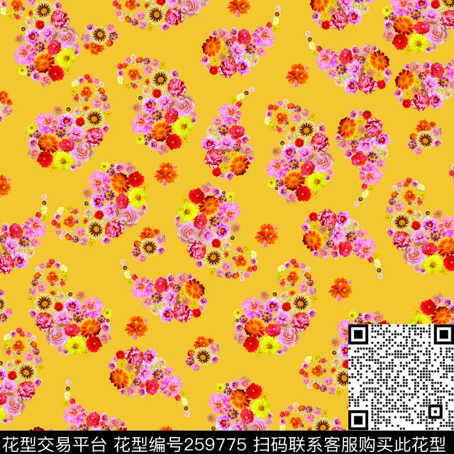 ♥红桃A〖花鸟天堂〗数码印花华亿平台下载（图片编号: 259775） - 瓦栏（Walan）