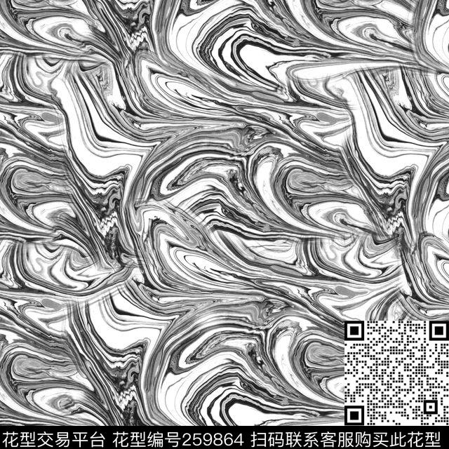 经典黑白简约传统印花华亿平台下载（图片编号: 259864） - 瓦栏（Walan）