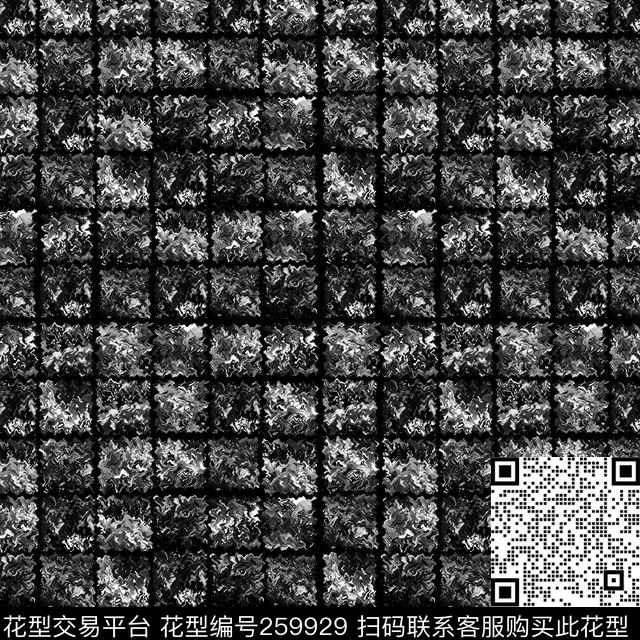 几何黑白纹理数码印花华亿平台下载（图片编号: 259929） - 瓦栏（Walan）