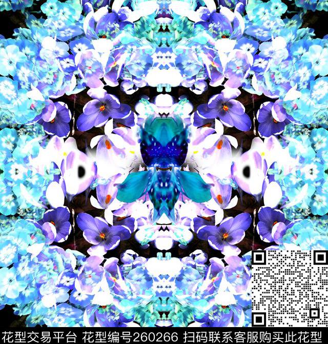 花卉光感玻璃数码印花华亿平台下载（图片编号: 260266） - 瓦栏（Walan）
