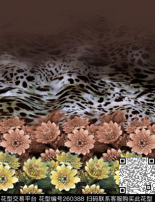 定位花卉时尚数码印花华亿平台下载（图片编号: 260388） - 瓦栏（Walan）