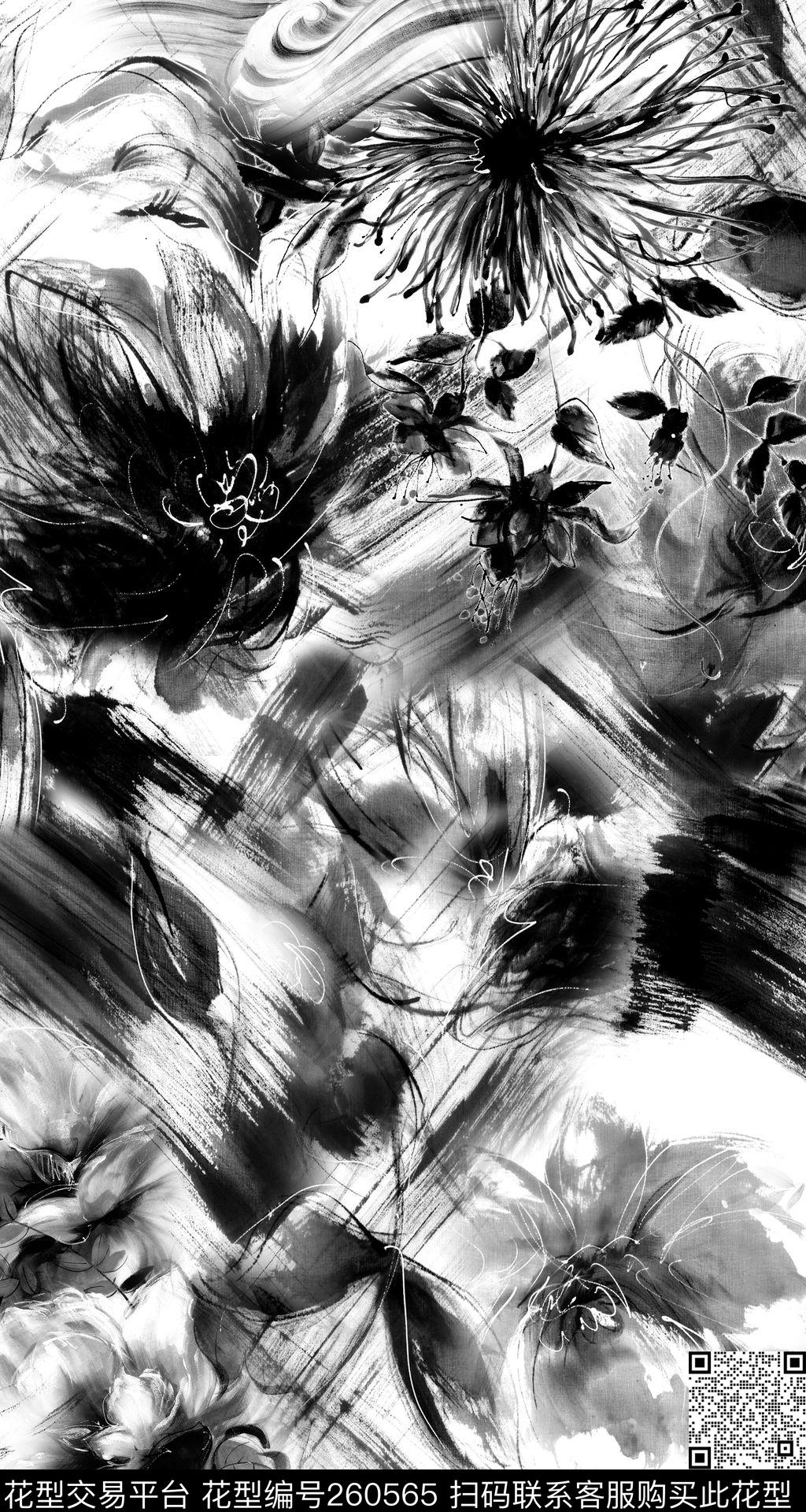 抽象怀旧肌理数码印花华亿平台下载（图片编号: 260565） - 瓦栏（Walan）