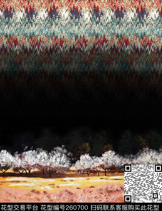 定位条纹抽象数码印花华亿平台下载（图片编号: 260700） - 瓦栏（Walan）