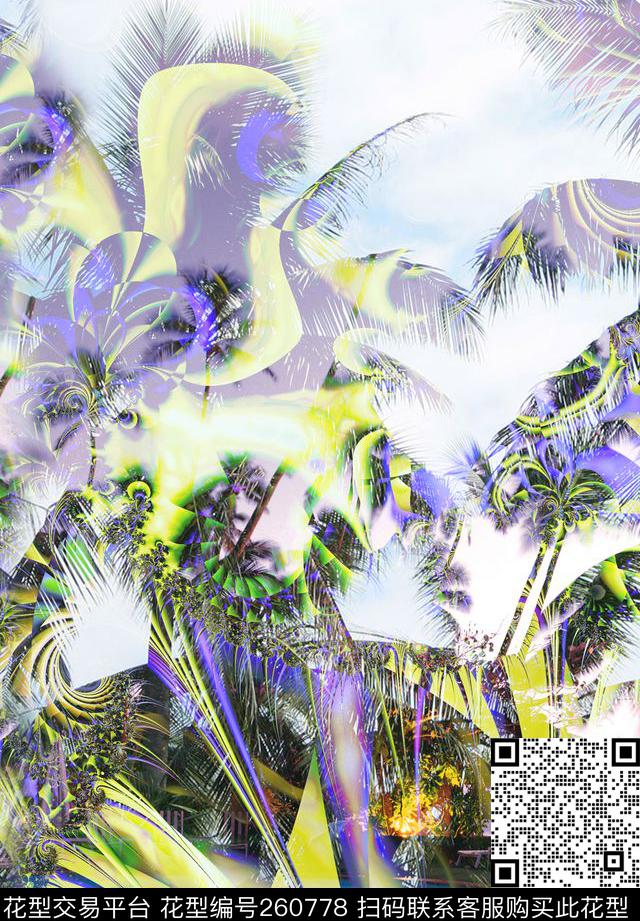 定位花卉植物数码印花华亿平台下载（图片编号: 260778） - 瓦栏（Walan）