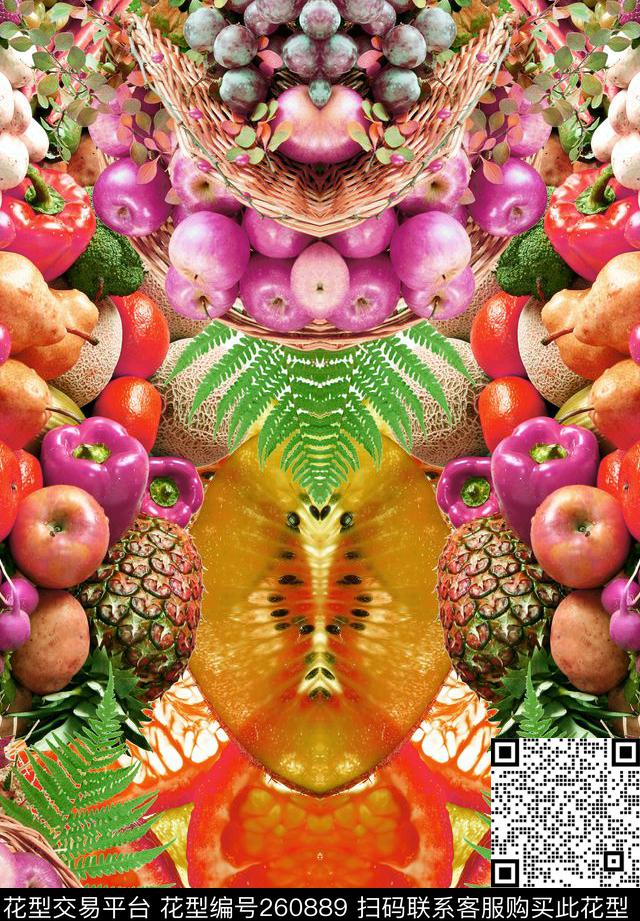 定位水果热带数码印花华亿平台下载（图片编号: 260889） - 瓦栏（Walan）