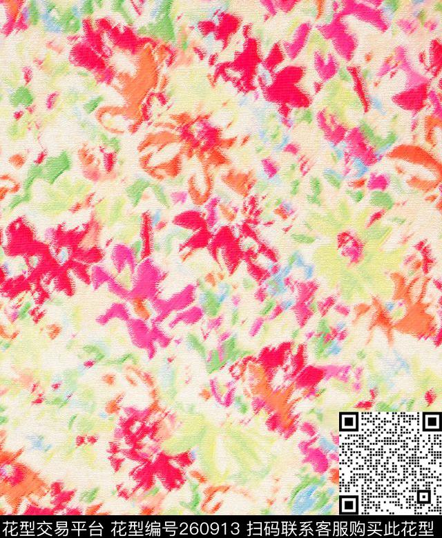 花卉数码印花华亿平台下载（图片编号: 260913） - 瓦栏（Walan）