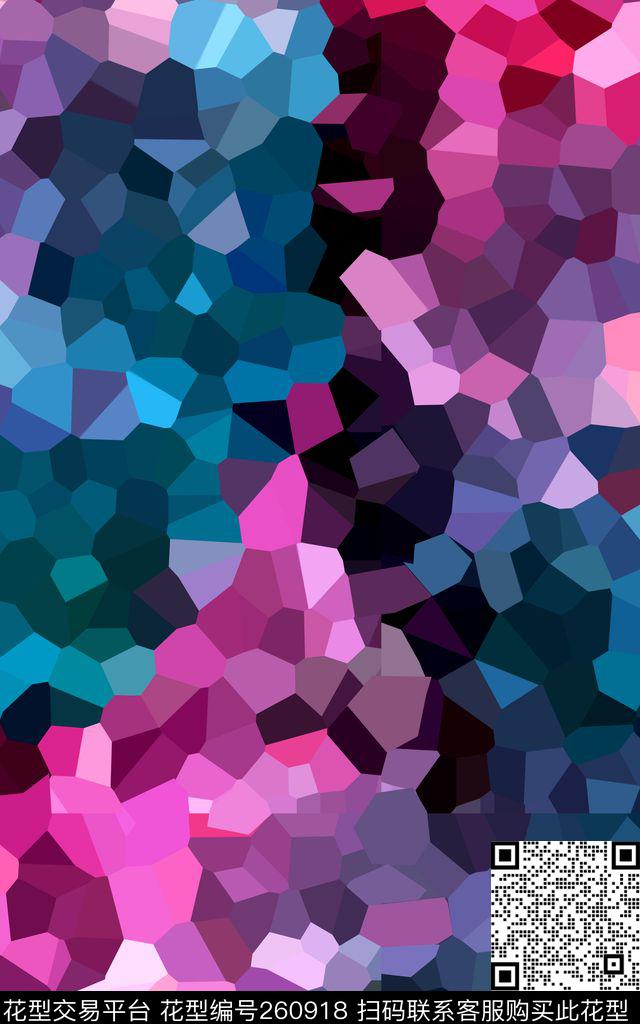 光影几何波普数码印花华亿平台下载（图片编号: 260918） - 瓦栏（Walan）