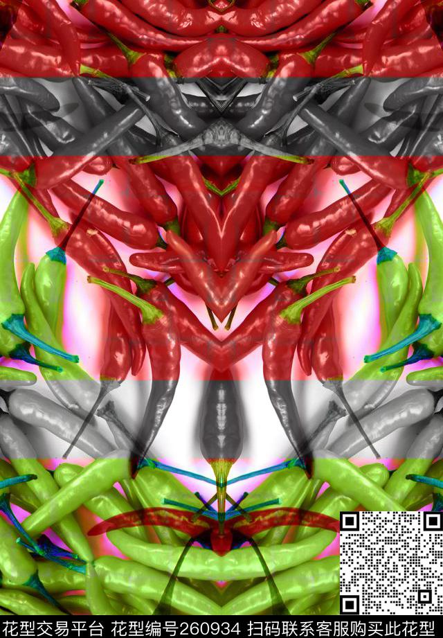 辣椒定位休闲数码印花华亿平台下载（图片编号: 260934） - 瓦栏（Walan）